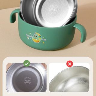 BÁT ĂN DẶM INOX CHO BÉ GIỮ NHIỆT TỐT CÓ TAY CẦM VƯƠNG MIỆNG 56050 - LADY'S PASSION