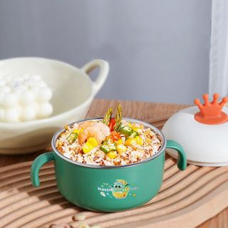 BÁT ĂN DẶM INOX CHO BÉ GIỮ NHIỆT TỐT CÓ TAY CẦM VƯƠNG MIỆNG 56050 - LADY'S PASSION