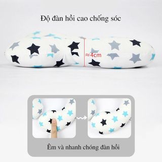 GỐI NẰM XE ĐẨY ĐỊNH HÌNH ĐẦU VÀ CỔ CHO TRẺ SƠ SINH WOOJI 55954 - LADY'S PASSION