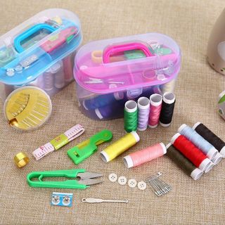 BỘ KIM CHỈ MAY VÁ ĐA NĂNG 55 MÓN KÈM HỘP ĐỰNG TRONG SUỐT GD108 - LADY'S PASSION