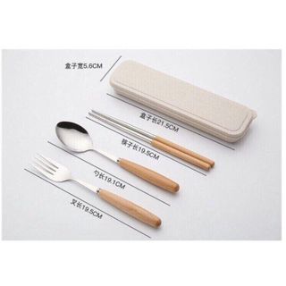 BỘ ĐŨA THÌA LÚA MẠCH CÁN GỖ LOẠI ĐẮT, KHÔNG PHẢI LOẠI CÁN NHỰA GD113 - LADY'S PASSION