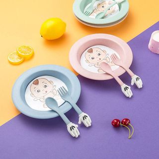 ĐĨA KÈM THÌA DĨA CHILDREN LÚA MẠCH AN TOÀN CHO BÉ ĂN DẶM 00566 - LADY'S PASSION