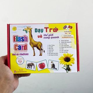 BỘ THẺ HỌC THÔNG MINH SONG NGỮ KHÁM PHÁ THẾ GIỚI XUNG QUANH LOẠI THẺ TO 12X16CM 88274 - LADY'S PASSION
