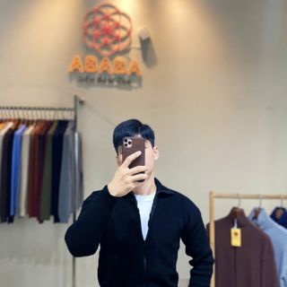 Áo khoác len nam cổ lọ kéo khóa mẫu mới kiểu dáng trẻ trung lo-kk Hà Đinh