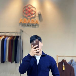 Áo khoác len nam cổ lọ kéo khóa mẫu mới kiểu dáng trẻ trung lo-kk Hà Đinh