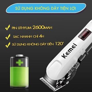 TÔNG ĐƠ CẮT TÓC KHÔNG DÂY KEMEI KM-809A PLUS CHỐNG NƯỚC CHUYÊN NGHIỆP MÀN HÌNH LCD HIỂN THỊ PIN, CẮT ĐƯỢC LÔNG CHO THÚ CƯNG, CHÓ, MÈO GD086 - LADY'S PASSION