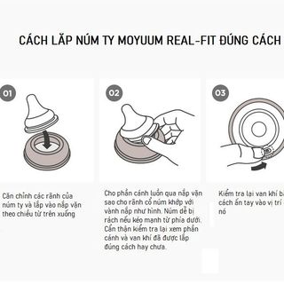 BÌNH SỮA CAO CẤP MOYUUM HÀN QUỐC TRƠN KÈM NÚM 55972 - LADY'S PASSION