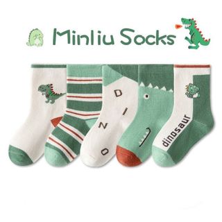 SET 5 ĐÔI TẤT MINLIU SOCK CHO BÉ CHẤT COTTON SIÊU MỀM CO GIÃN THOẢI MÁI 55820 - LADY'S PASSION