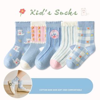 SET 5 ĐÔI TẤT MINLIU SOCK CHO BÉ CHẤT COTTON SIÊU MỀM CO GIÃN THOẢI MÁI 55820 - LADY'S PASSION