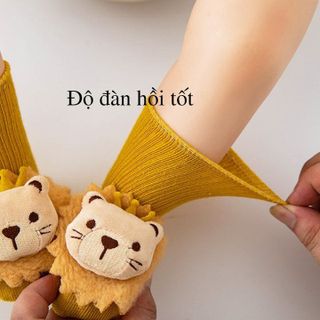TẤT CAO CỔ HÌNH THÚ 3D DỄ THƯƠNG CHO BÉ CO GIÃN MỀM MẠI THẤM HÚT MỒ HÔI TỐT 55852 - LADY'S PASSION