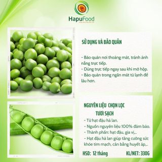 ĐẬU HÀ LAN VỊ MUỐI HỘP 330G THƠM NGON DINH DƯỠNG ĐỒ ĂN VẶT CHO MẸ VÀ BÉ D02 - LADY'S PASSION