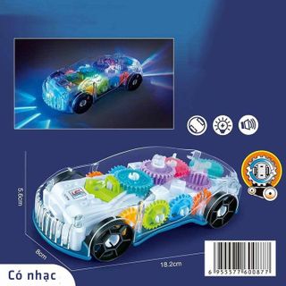 ĐỒ CHƠI TRẺ EM XE ĐUA TRONG SUỐT CÓ ĐÈN VÀ NHẠC DI CHUYỂN ĐƯỢC 00877 - LADY'S PASSION