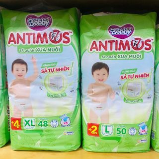 TÃ BỈM QUẦN BOBBY ANTIMOS XUA MUỖI HƯƠNG XẢ TỰ NHIÊN TẶNG KÈM 1 HỘP KHĂN ƯỚT L059 - LADY'S PASSION
