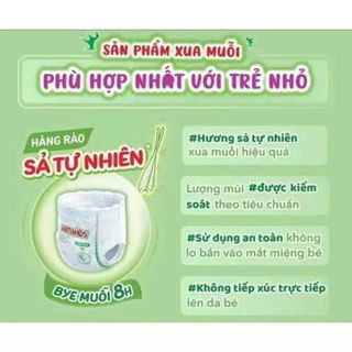 TÃ BỈM QUẦN BOBBY ANTIMOS XUA MUỖI HƯƠNG XẢ TỰ NHIÊN TẶNG KÈM 1 HỘP KHĂN ƯỚT L059 - LADY'S PASSION