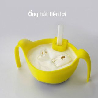 BÁT ĂN DẶM SILICON 3 CHỨC NĂNG KÈM ỐNG HÚT MISUTA 55210 - LADY'S PASSION