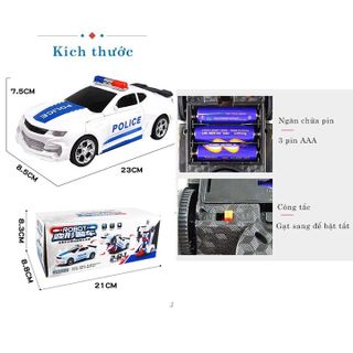 ĐỒ CHƠI TRẺ EM Ô TÔ CẢNH SÁT BIẾN HÌNH ROBOT CÓ NHẠC VÀ ĐÈN 80100 - LADY'S PASSION