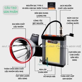 ĐÈN PIN ĐỘI ĐẦU  XJG100 KẸP BÌNH SIÊU SÁNG CHIẾU XA 2 CHẾ ĐỘ SÁNG ĐỘC LẬP ,ĐÈN KẸP BÌNH ẮC QUY DÙNG ĐI SOI NẤM MỐI ĐI BIỂN GD200 - LADY'S PASSION