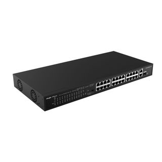 Bộ chuyển mạch PoE 24 cổng 180W Ruijie RG-ES126S-LP V2 24-Port 10/100 Mbps, 2-Port Gigabit