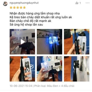 BÀN CHẢI ĐIỆN TỰ ĐỘNG ELECTRIC TOOTHBRUSH ĐÁNH RĂNG 5 CHẾ ĐỘ HÀNG CAO CẤP, TẶNG KÈM CÁP SẠC VÀ 4 ĐẦU CHẢI SỬ DỤNG TRONG 1 NĂM GD055 - LADY'S PASSION