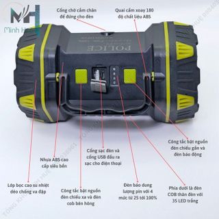 ĐÈN PIN CẦM TAY SIÊU SÁNG HC-262 CHIẾU XA 1000 MÉT, SẠC NGƯỢC CHO ĐIỆN THOẠI, ĐÈN CẦM TAY DÃ NGOẠI CẮM TRẠI GD192 - LADY'S PASSION