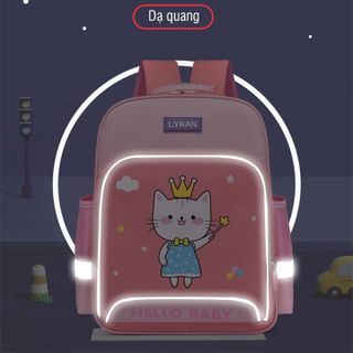 BALO CHỐNG GÙ LYRAN CAO CẤP CHO HỌC SINH TIỂU HỌC, BALO CHỐNG NƯỚC, CÓ VIỀN DẠ QUANG 56324 - LADY'S PASSION