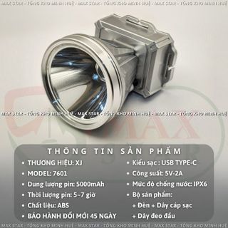 ĐÈN PIN ĐỘI ĐẦU SIÊU SÁNG XJ-7601 CHIẾU XA TỐI ĐA 500 MÉT SOI SÁNG LIÊN TỤC 6 GIỜ GD186 - LADY'S PASSION