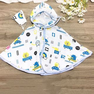ÁO CHOÀNG CHỐNG NẮNG CHO BÉ CHẤT MUSLIN XÔ CÓ KÍNH CHỐNG GIỌT BẮN TẶNG KÈM KHẨU TRANG - LADY'S PASSION