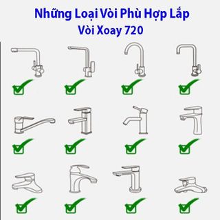 ĐẦU NỐI VÒI NƯỚC THÔNG MINH XOAY 720 ĐỘ LẮP VÒI NƯỚC CHẬU RỬA BÁT CHÉN LAVABO VỚI 2 CHẾ ĐỘ NƯỚC CHẢY GD045 - LADY'S PASSION