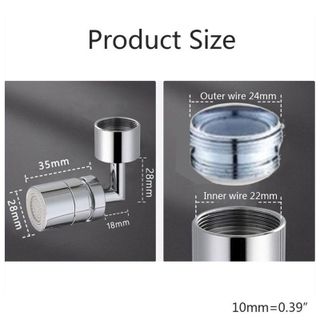 ĐẦU NỐI VÒI NƯỚC THÔNG MINH XOAY 720 ĐỘ LẮP VÒI NƯỚC CHẬU RỬA BÁT CHÉN LAVABO VỚI 2 CHẾ ĐỘ NƯỚC CHẢY GD045 - LADY'S PASSION