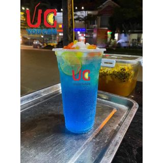 SODA BIỂN XANH BỘT HÒA TAN HƯƠNG VIỆT QUẤT, NƯỚC UỐNG GIẢI KHÁT CÓ GAS, KHÔNG CẦN SIRO, THƠM NGON TÚI 500GR - LADY'S PASSION