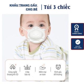 SET 3 KHẨU TRANG CHO BÉ HÌNH GẤU 4 LỚP NOPPI 19007 - LADY'S PASSION