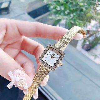 ĐỒNG HỒ NỮ CH.ÍNH HÃN.G FUNMEI F2144 MẶT VUÔNG MINI DÂY LƯỚI THÉP ĐI KÈM TEM KÍCH HOẠT ĐIỆN TỬ BẢO HÀNH 3