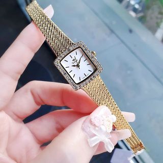 ĐỒNG HỒ NỮ CH.ÍNH HÃN.G FUNMEI F2144 MẶT VUÔNG MINI DÂY LƯỚI THÉP ĐI KÈM TEM KÍCH HOẠT ĐIỆN TỬ BẢO HÀNH 3