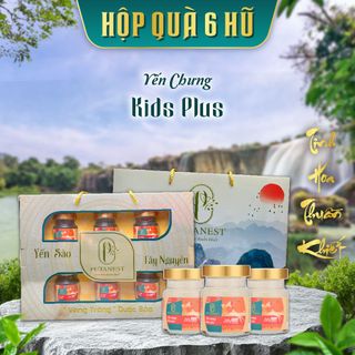 Hộp 6 Hũ Yến Chưng Cao Cấp Kids Plus 28%