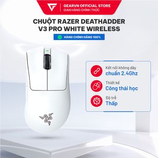Chuột Razer DeathAdder V3 Pro White/Black Wireless