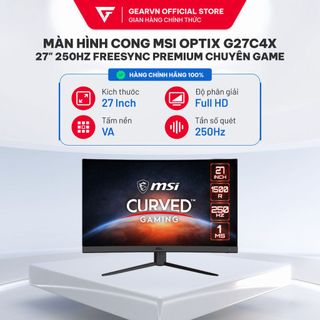 Màn hình cong MSI OPTIX G27C4X 27" 250Hz FreeSync Premium chuyên game