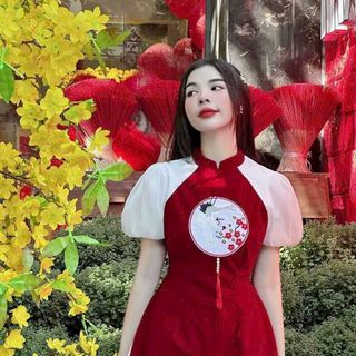SET ÁO NHUNG PHỐI VÁY COTTON LẠNH ( VÁY CÓ LÓT) KÈM PHỤ KIỆN XINH XẮN