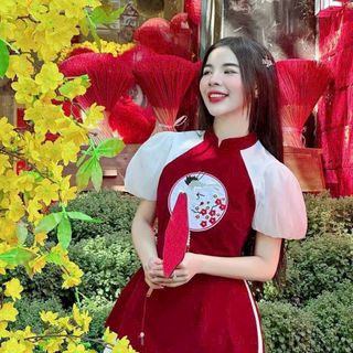 SET ÁO NHUNG PHỐI VÁY COTTON LẠNH ( VÁY CÓ LÓT) KÈM PHỤ KIỆN XINH XẮN