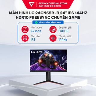 Màn hình LG 24GS65F-B 24" IPS 180Hz HDR10 Gsync chuyên game