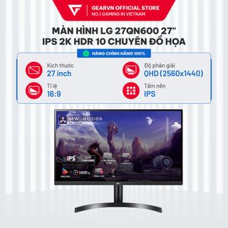 Màn hình LG 27QN600 27" IPS 2K HDR 10 chuyên đồ họa