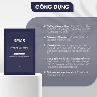 MẶT NẠ SMAS PEPTIDE SILK MASK CẤP ẨM, PHỤC HỒI DA 25g