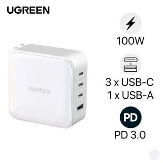Bộ sạc nhanh GaN 100W Ugreen CD226 40737 Space Gray/ CD226 15336 White