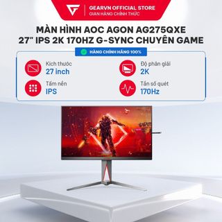 Màn hình AOC Agon AG275QXE 27" IPS 2K 170Hz G-Sync chuyên game