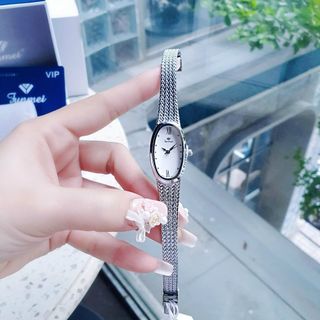 ĐỒNG HỒ NỮ CH.ÍNH HÃN.G FUNMEI F2147 MẶT OVAN DÂY LƯỚI THÉP ĐI KÈM TEM KÍCH HOẠT ĐIỆN TỬ BẢO HÀNH 3
