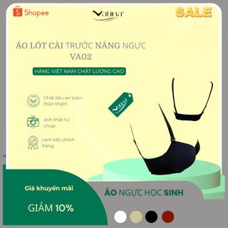 Áo lót nữ cài trước nâng ngực mút dày 3 cm áo ngực trơn thoáng khí hiệu VATINA A02