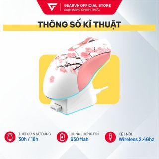 Chuột Không Dây DAREU EM901X (RGB/6000DPI/6 Nút/ Wireless 2.4 GHz) Chính Hãng Giá Rẻ
