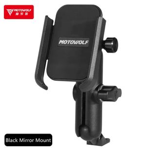 Giá đỡ kẹp điện thoại gắn chân gương xe máy MOTOWOLF 2821