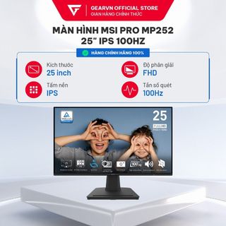Màn hình MSI PRO MP252 25" IPS 100Hz