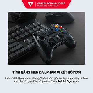 Tay cầm Rapoo V600S (Không dây/ 2.4Ghz/ 3 màu)