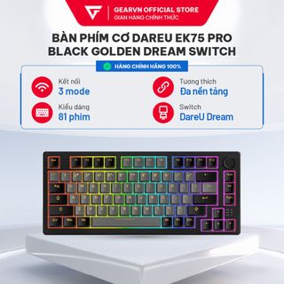Bàn phím cơ DareU EK75 Pro Triple Mode Black Firefly switch/EK75 Pro WBC Dream SW